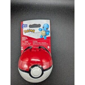 Mega Construx Pokemon Squirtle Poke Ball Building Set 17 Pieces Ages 6+ Toy